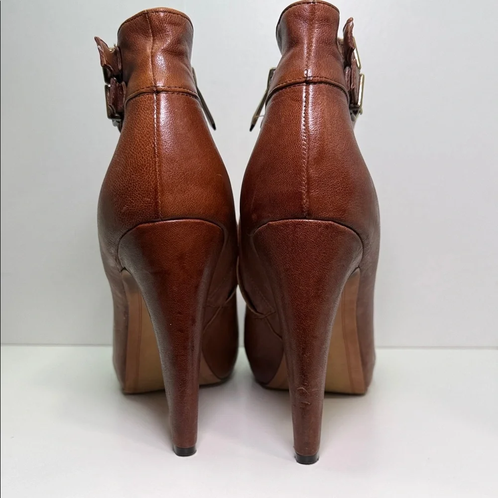 Sam Edelman Brown Leather Ankle Boots size 9.5 - Picture 8 of 13